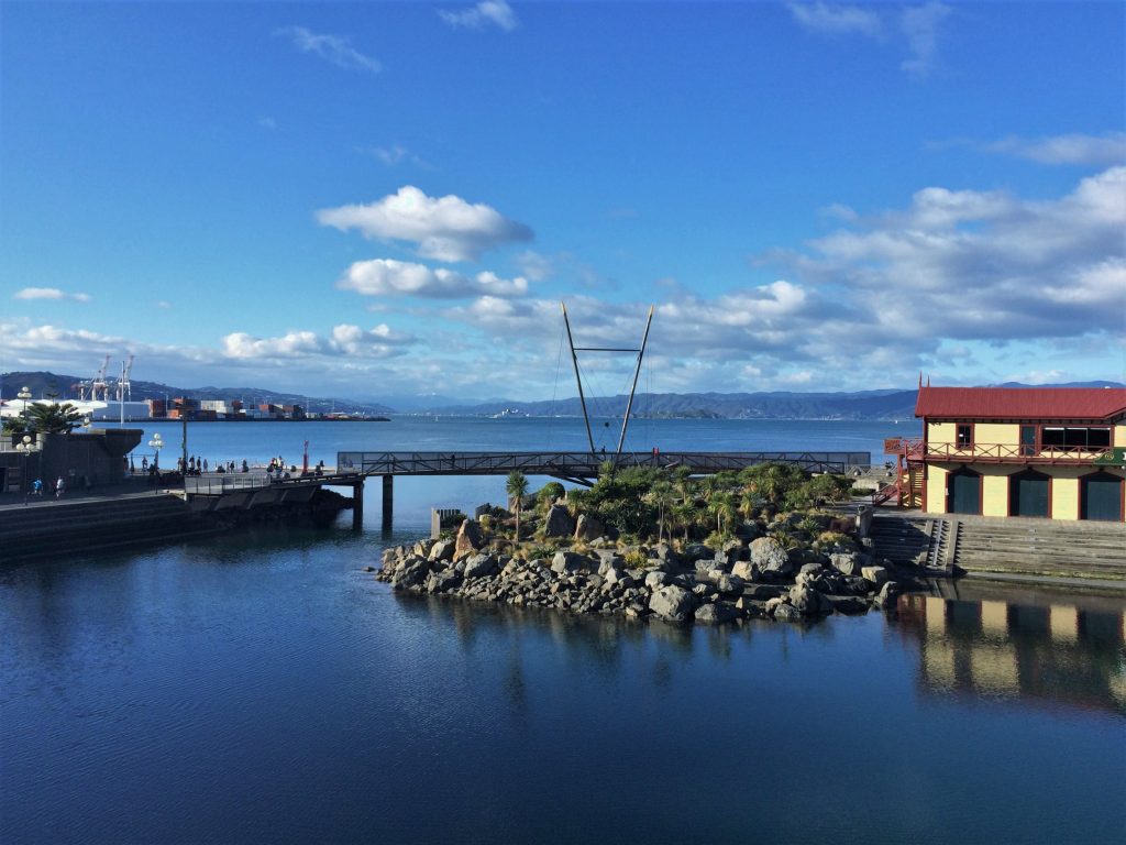 A crisp winter day overlooking Wellington harbour