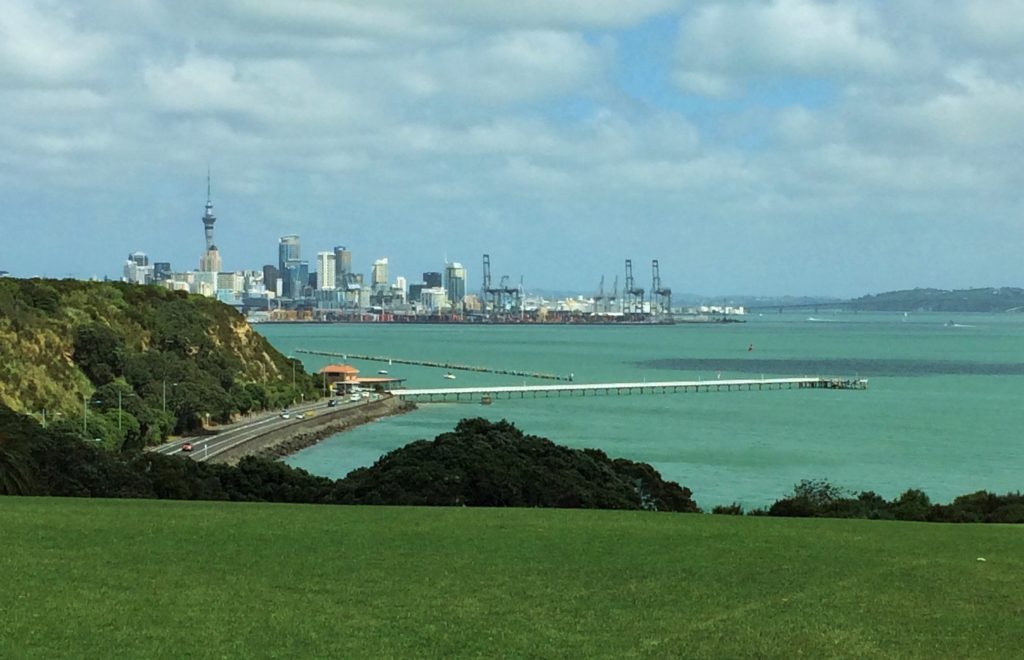 Auckland city as seen from Bastion Point