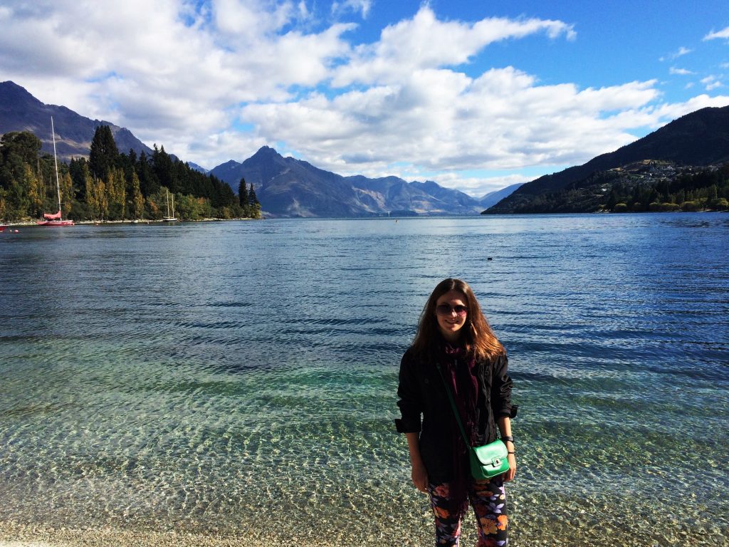 On the shore of Lake Wakatipu