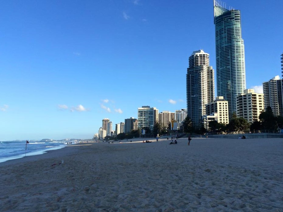 The beach, Surfers Paradise